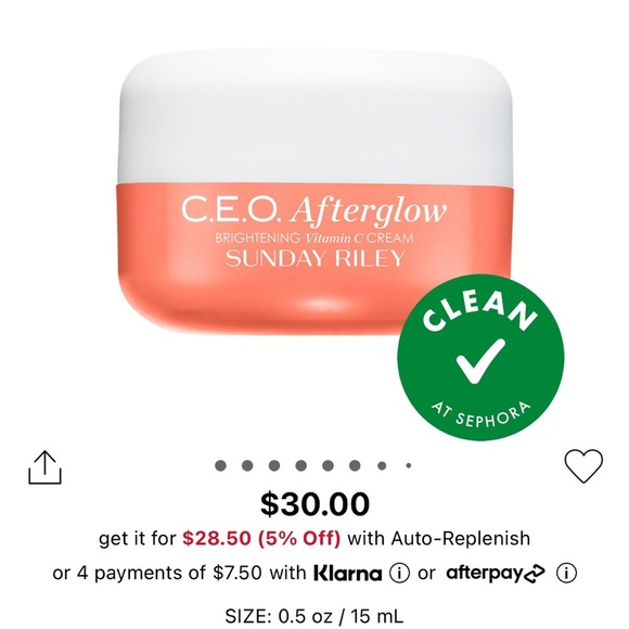 SUNDAY RILEY C.E.O. Afterglow Brightening Vitamin C Moisturizer - Picture 5 of 5